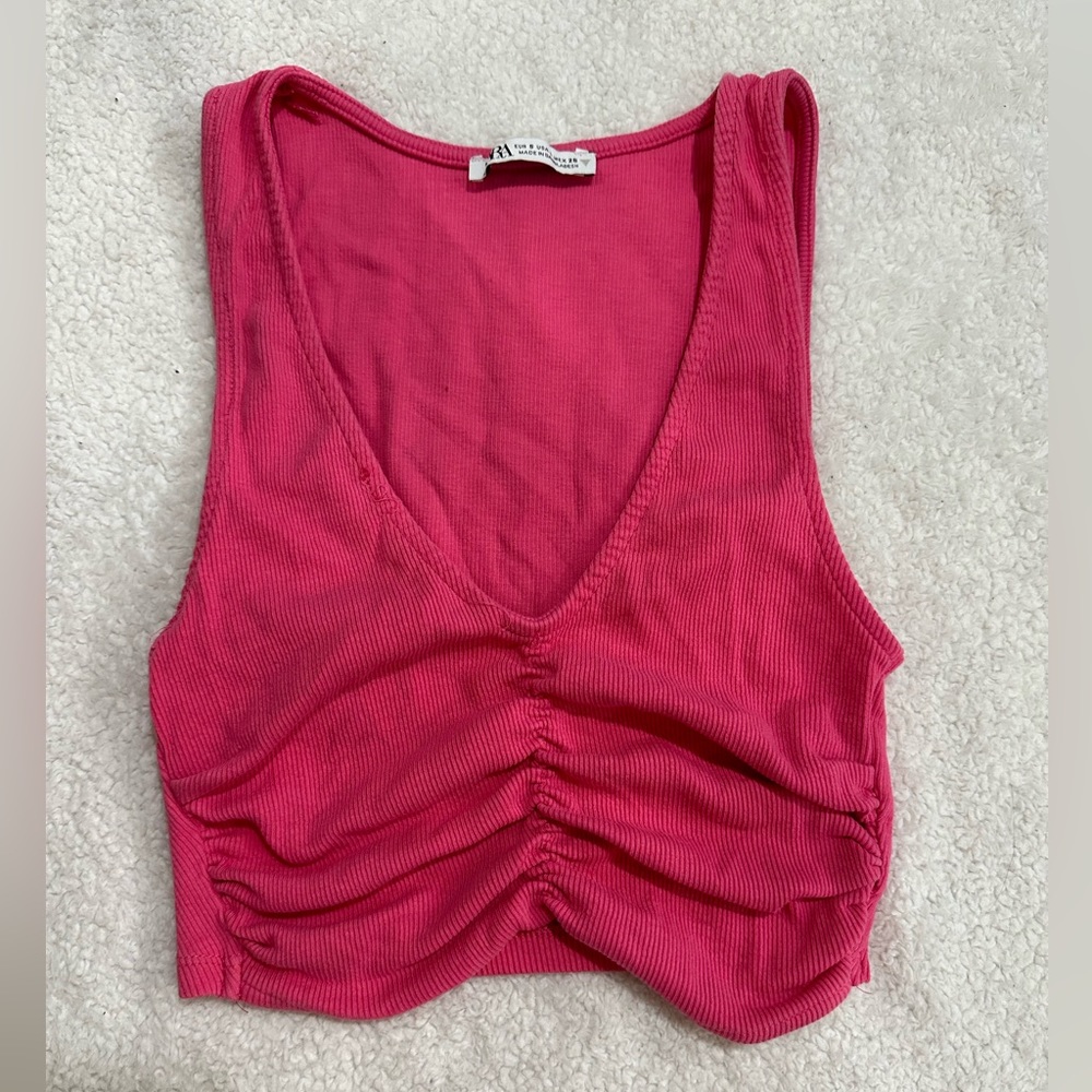 Pink Zara tank top